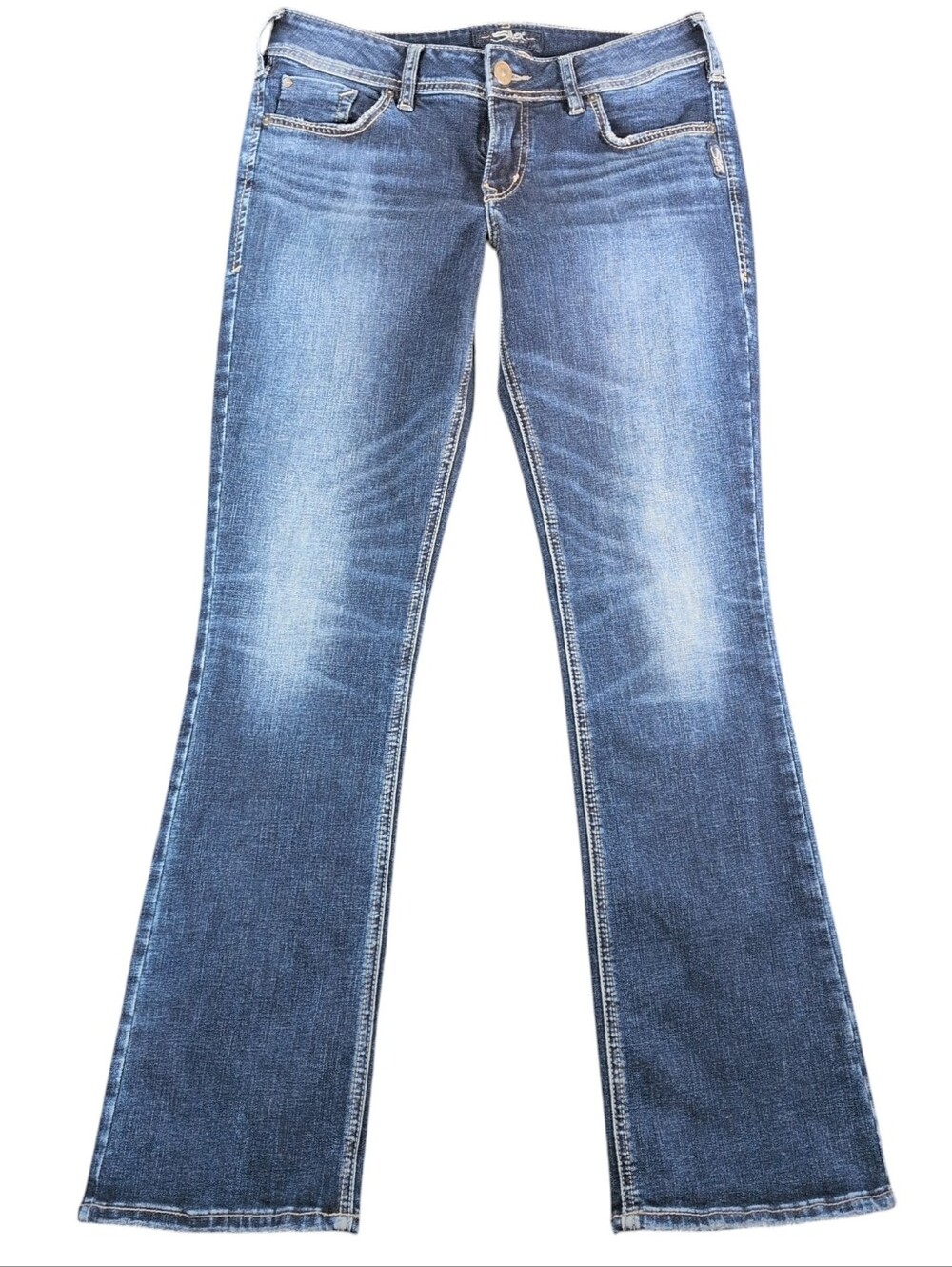 Silver Jeans Elyse Low Rise Slim Boot Jeans 28x31